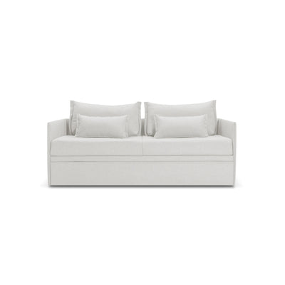Canapé-lit Double avec matelas 14cm, déhoussable, 2 coussins offerts, Fabriqué en Italie