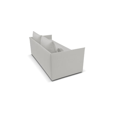 Canapé-lit Double avec matelas 14cm, déhoussable, 2 coussins offerts, Fabriqué en Italie