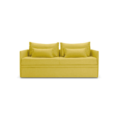 Canapé-lit Double avec matelas 14cm, déhoussable, 2 coussins offerts, Fabriqué en Italie