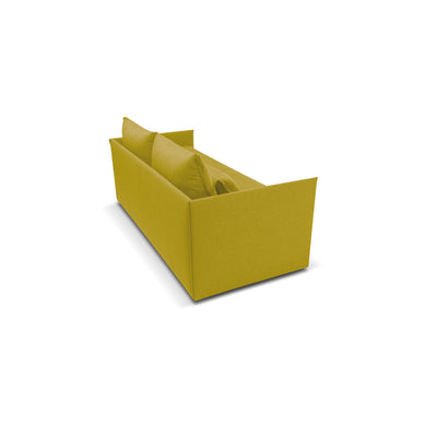 Canapé-lit Double avec matelas 14cm, déhoussable, 2 coussins offerts, Fabriqué en Italie