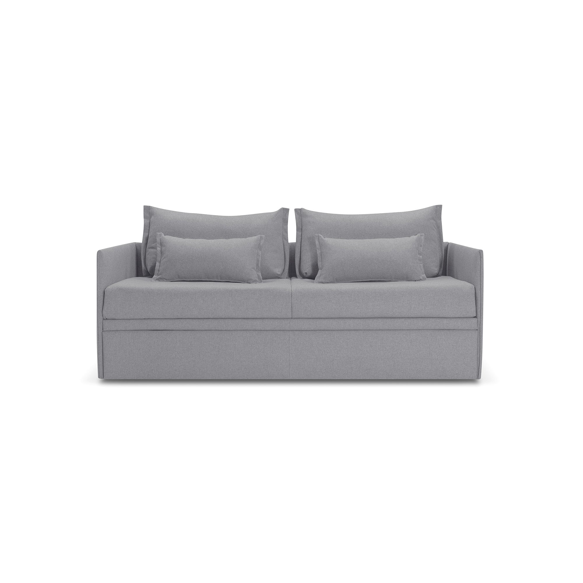 Divano letto Double con Materasso, sfoderabile, 2 cuscini omaggio, Made in Italy