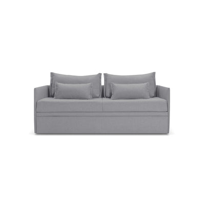 Canapé-lit Double avec matelas 14cm, déhoussable, 2 coussins offerts, Fabriqué en Italie