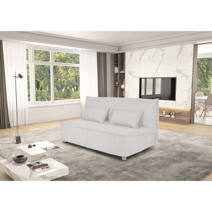 Divano letto Levante con Materasso, sfoderabile, 2 cuscini omaggio, Made in Italy