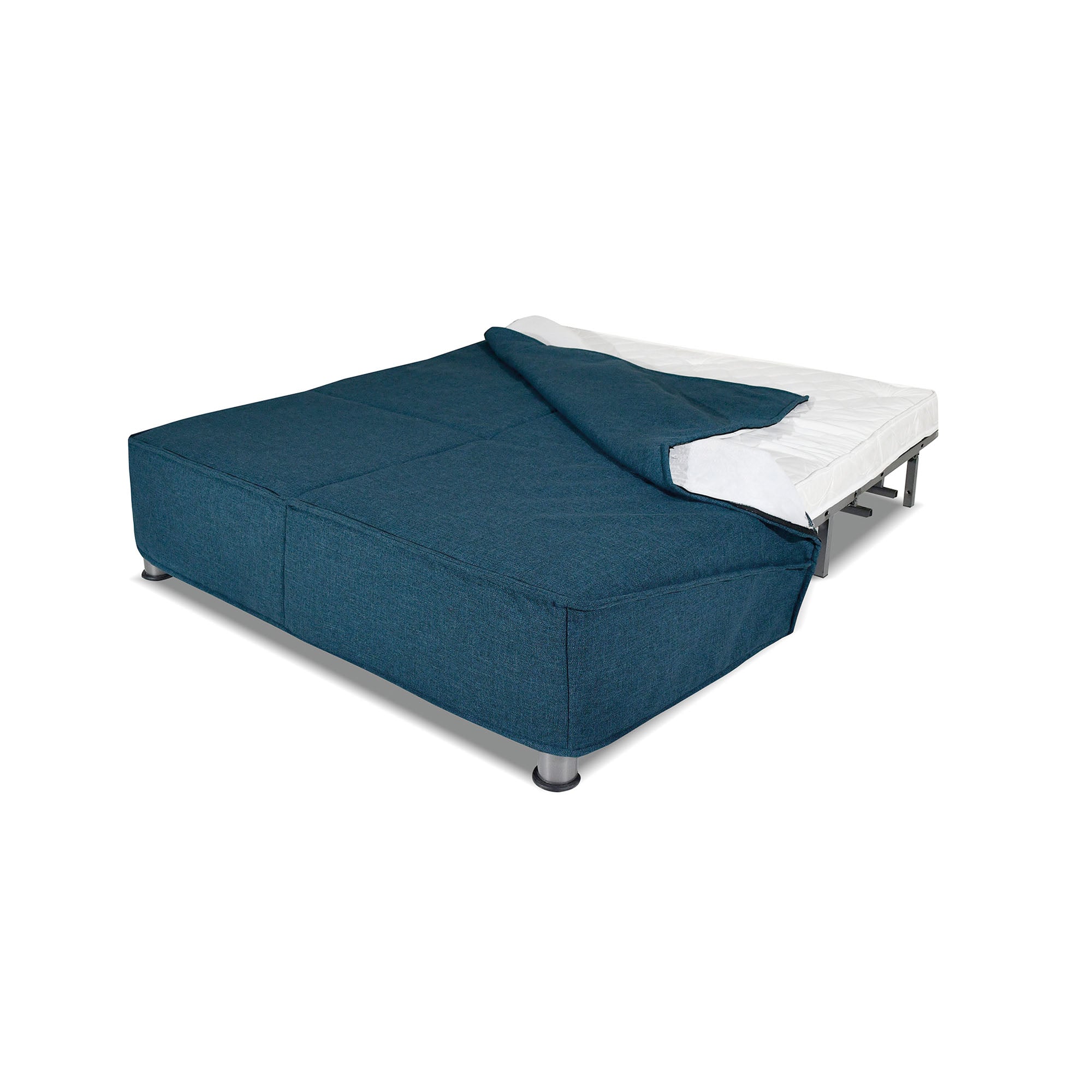 Divano letto Levante con Materasso 11cm, sfoderabile, 2 cuscini omaggio, Made in Italy