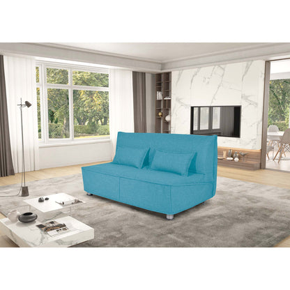 Divano letto Levante con Materasso, sfoderabile, 2 cuscini omaggio, Made in Italy