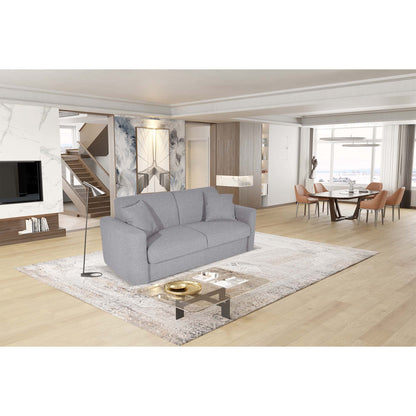 Divano letto Nereo con Materasso, sfoderabile, Made in Italy