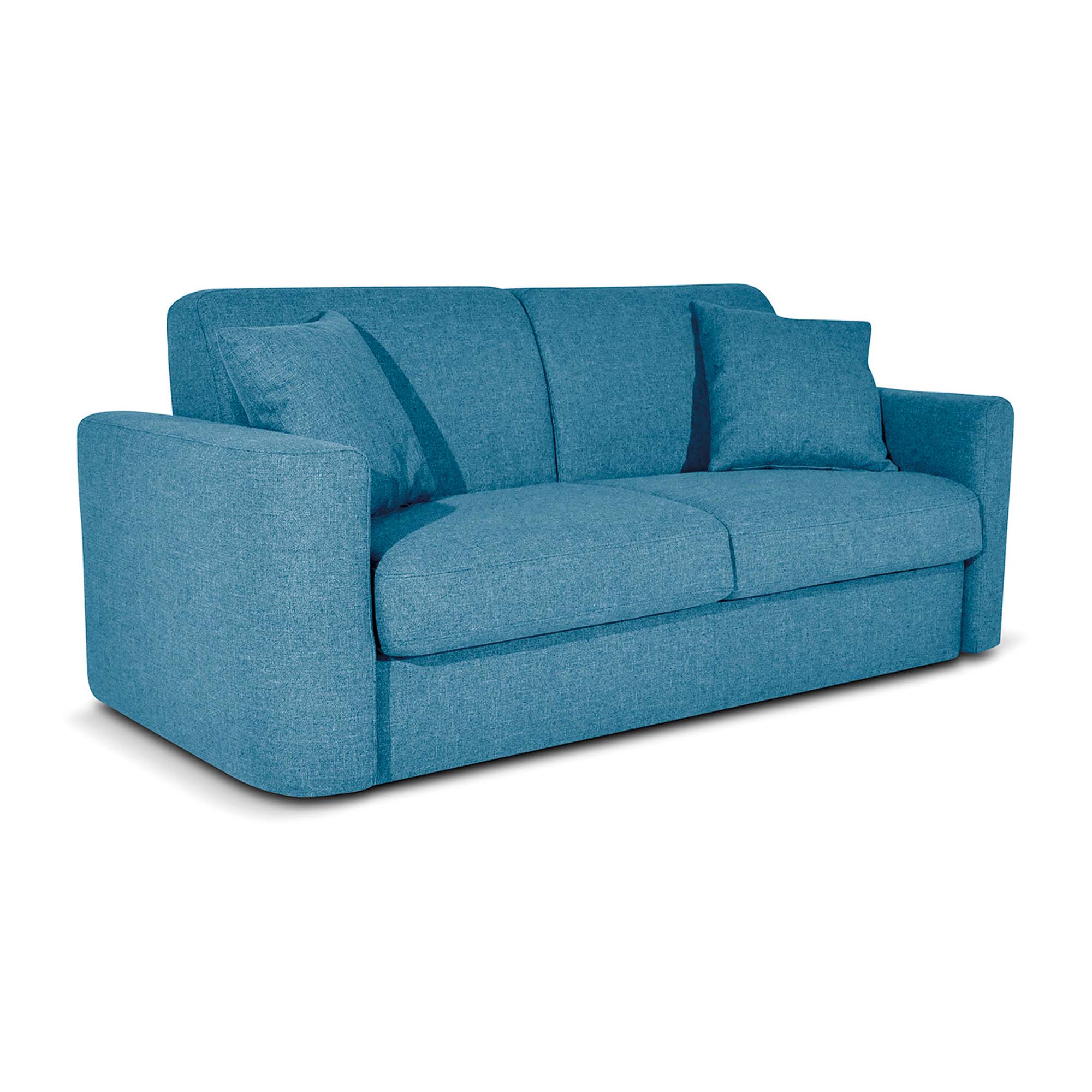 Divano letto Nereo con Materasso 18cm, sfoderabile, Made in Italy