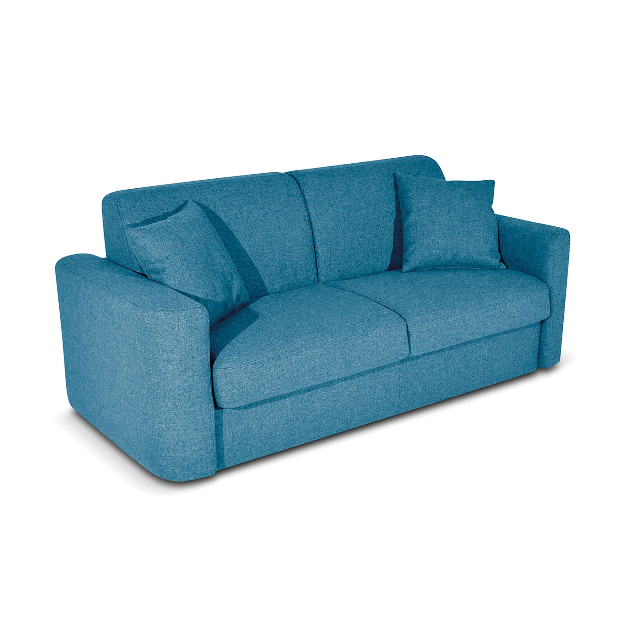 Divano letto Nereo con Materasso 18cm, sfoderabile, Made in Italy