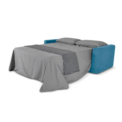 Divano letto Nereo con Materasso 18cm, sfoderabile, Made in Italy