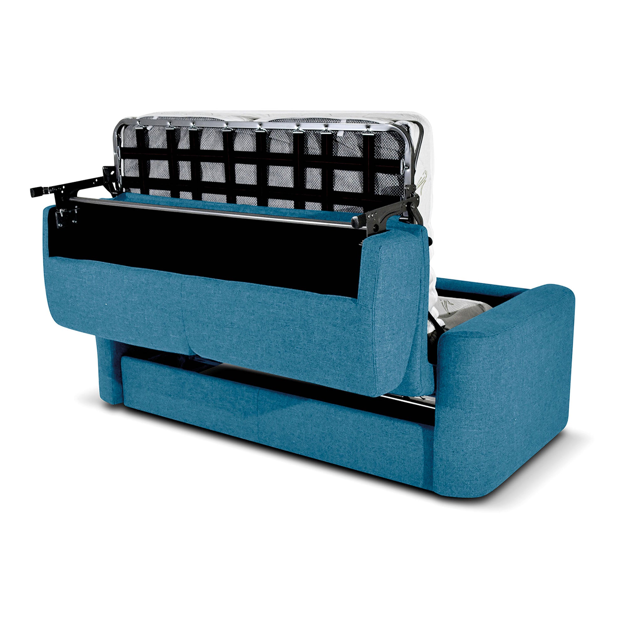 Divano letto Nereo con Materasso 18cm, sfoderabile, Made in Italy