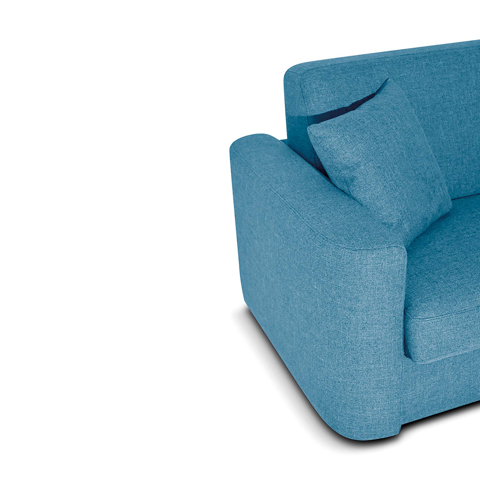 Divano letto Nereo con Materasso 18cm, sfoderabile, Made in Italy