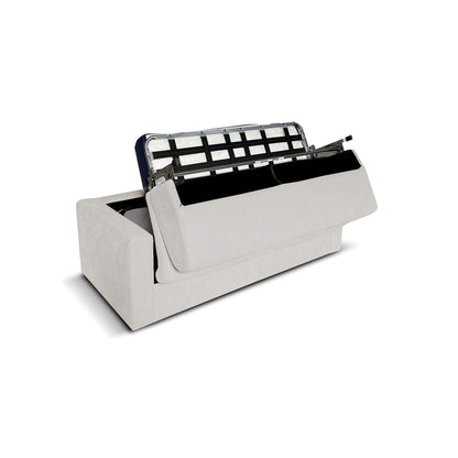 Divano letto Oregon con Materasso, sfoderabile, Made in Italy