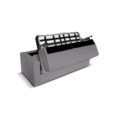 Divano letto Oregon con Materasso, sfoderabile, Made in Italy