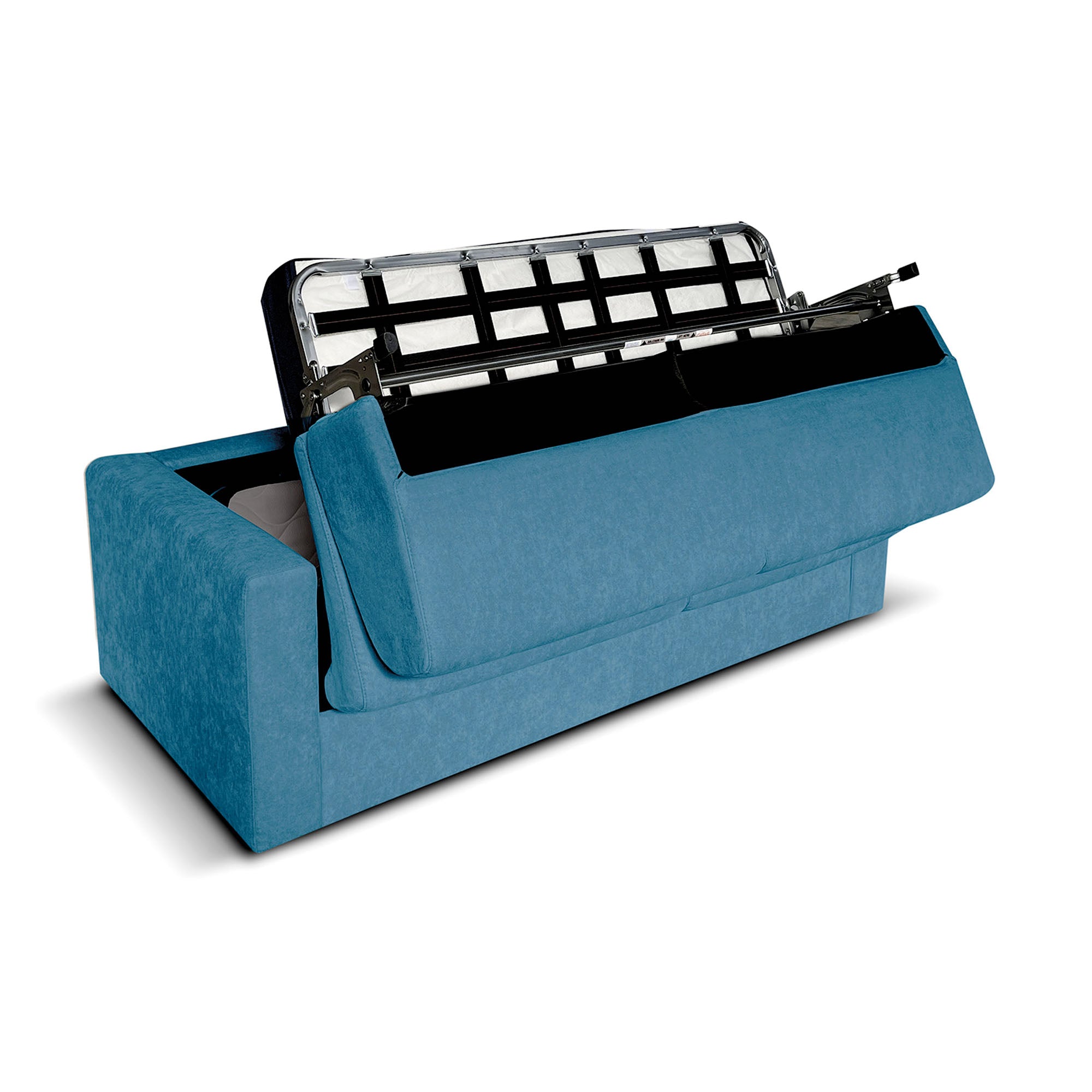 Divano letto Oregon con Materasso 14cm, sfoderabile, Made in Italy