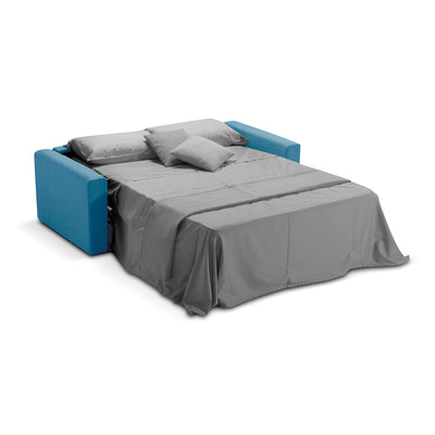 Divano letto Oregon con Materasso 14cm, sfoderabile, Made in Italy