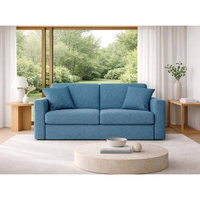 Divano letto Nereo con Materasso 18cm, sfoderabile, Made in Italy