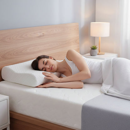 Oreiller Cervical Respirant en Mousse à Mémoire de Forme HD - Nuages de Sommeil