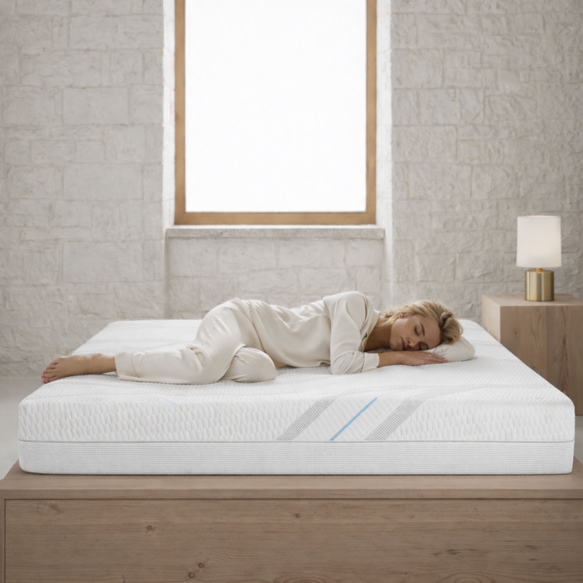 Materasso Memory Foam Traspirante (23cm) Tecnologia Green Air - Kaysa Solar