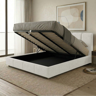 Letto Matrimoniale Contenitore con rete rinforzata e apertura facilitata Alma
