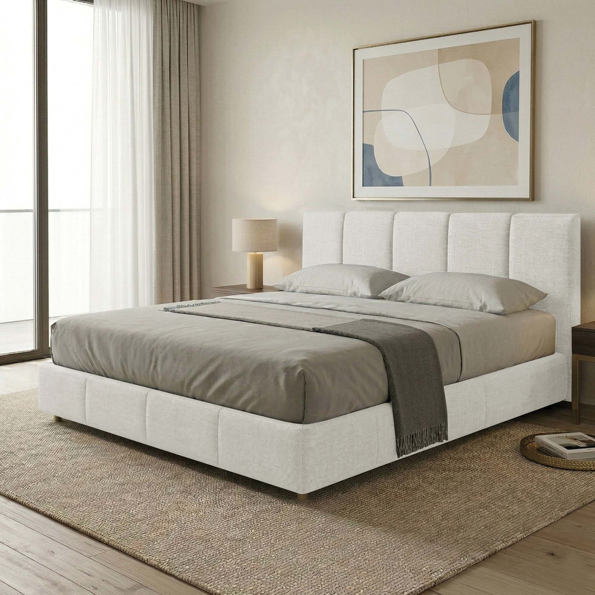 Letto Matrimoniale Contenitore con rete rinforzata e apertura facilitata Alma