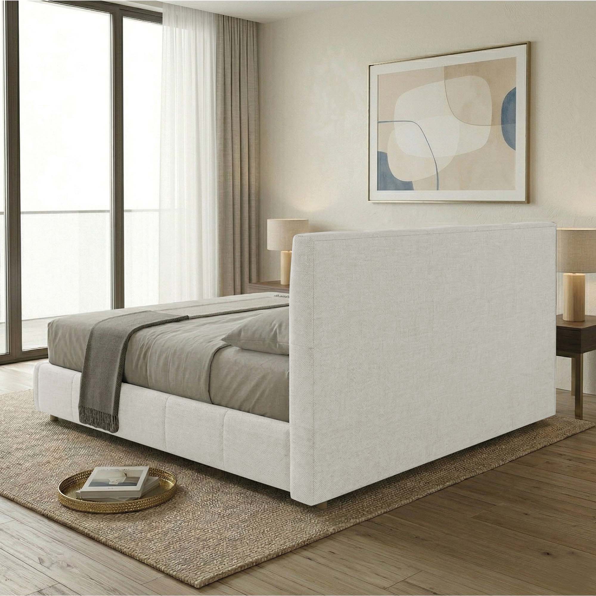 Letto Matrimoniale Contenitore con rete rinforzata e apertura facilitata Alma