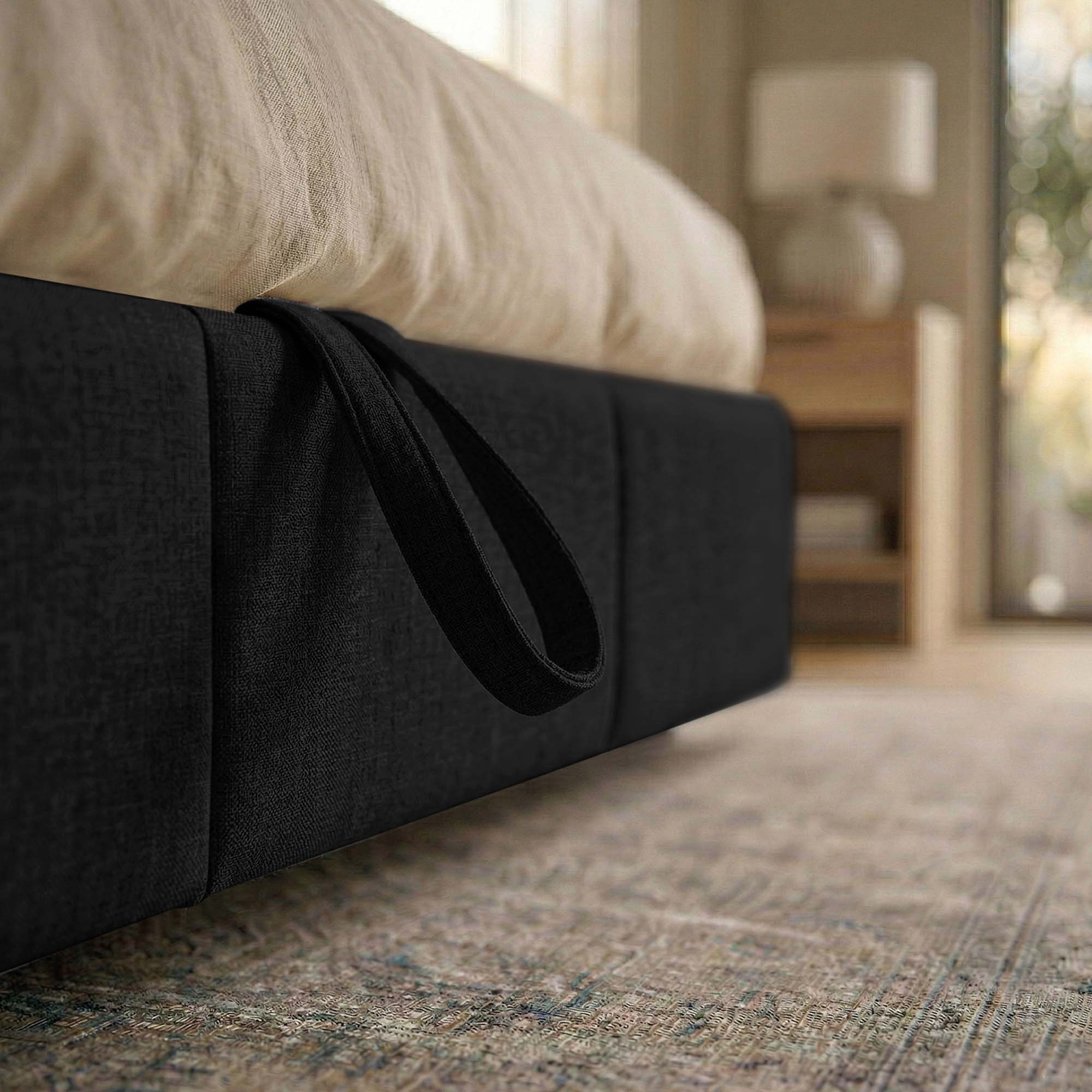 Letto Matrimoniale Contenitore con rete rinforzata e apertura facilitata Alma