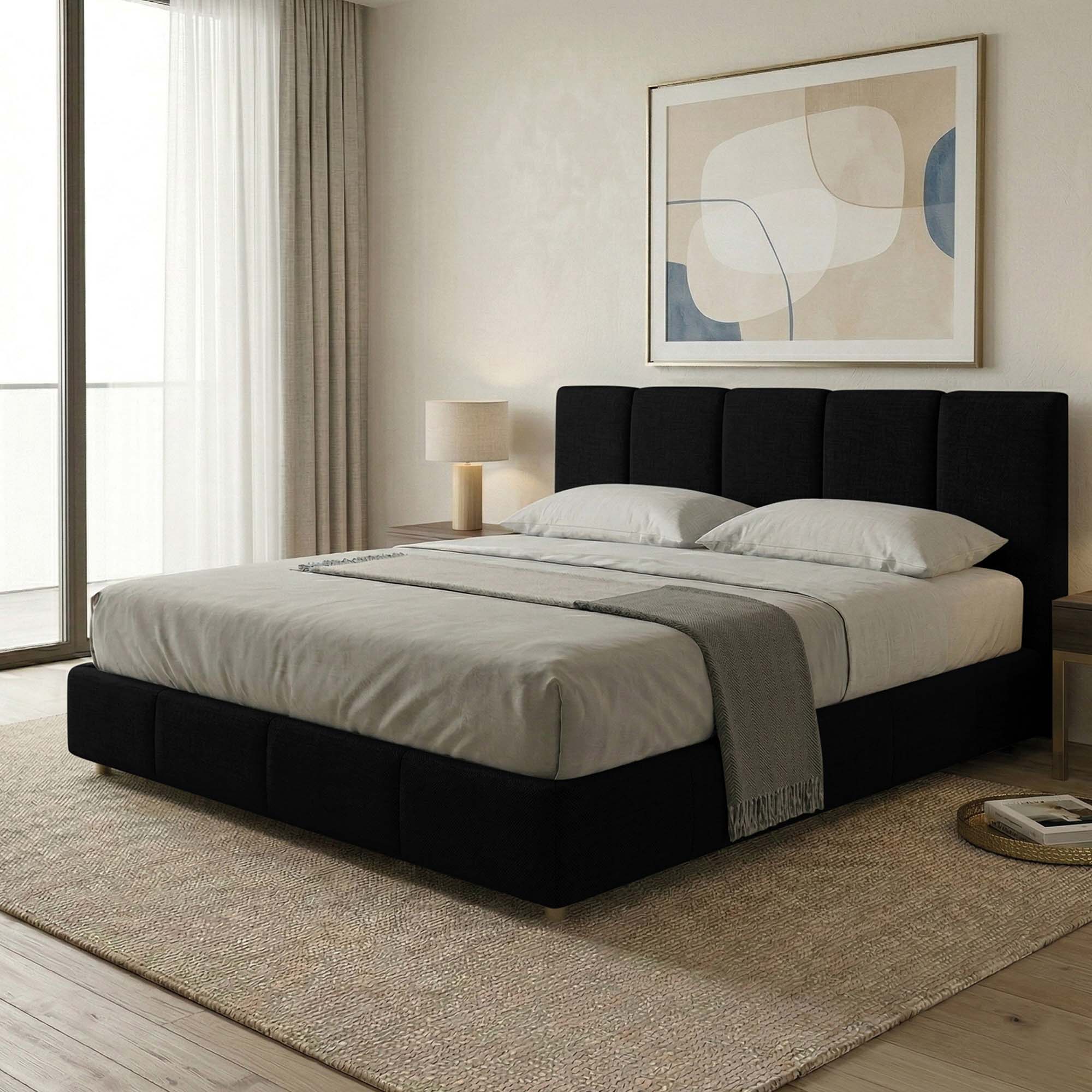 Letto Matrimoniale Contenitore con rete rinforzata e apertura facilitata Alma