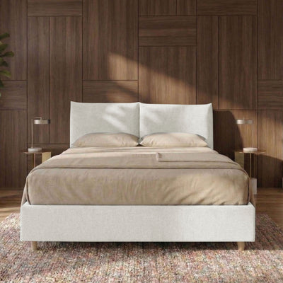Letto Matrimoniale Contenitore con apertura facilitata e design classico Dune