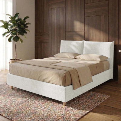 Letto Matrimoniale Contenitore con apertura facilitata e design classico Dune
