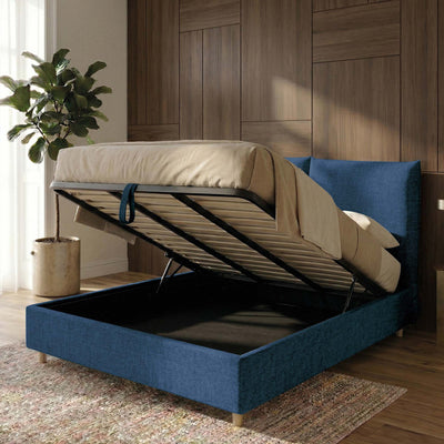 Letto Matrimoniale Contenitore con apertura facilitata e design classico Dune