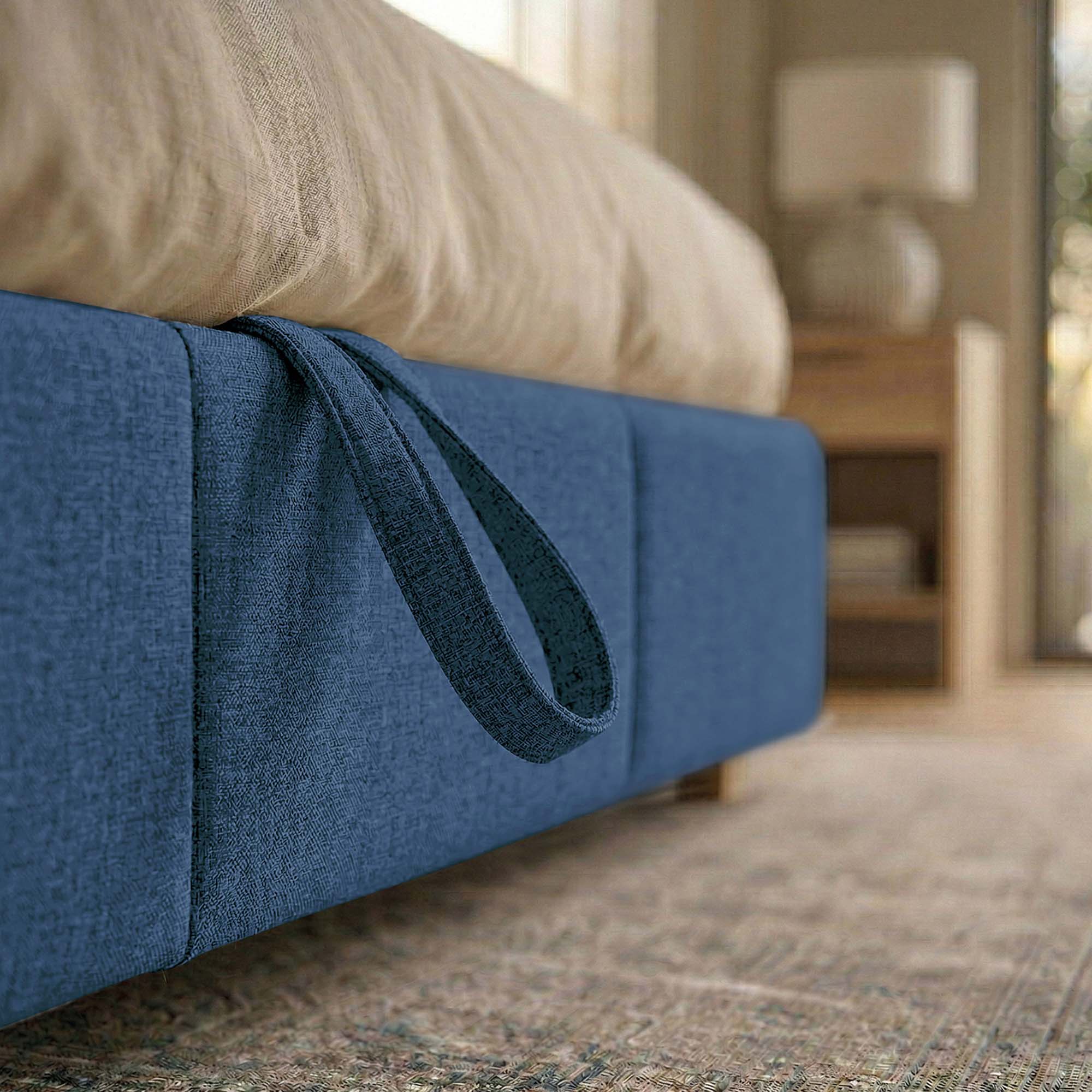 Letto Matrimoniale Contenitore con apertura facilitata e design classico Dune