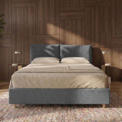 Letto Matrimoniale Contenitore con apertura facilitata e design classico Dune