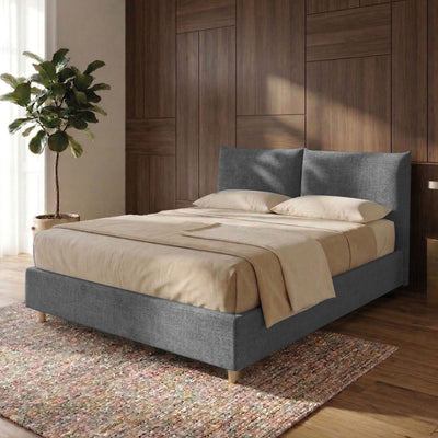 Letto Matrimoniale Contenitore con apertura facilitata e design classico Dune