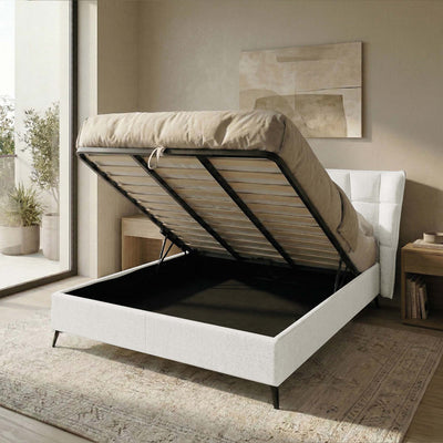Letto Matrimoniale Contenitore con apertura facilitata e design moderno Nova