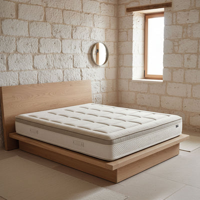 Materasso Ibrido Ortopedico (25cm) | Memory Foam HD & 800 Molle Insacchettate - Kaysa Plus