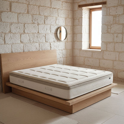 Matelas Hybride Orthopédique (25cm) | Mousse à Mémoire de Forme HD & 800 Ressorts Ensachés - Kaysa Plus