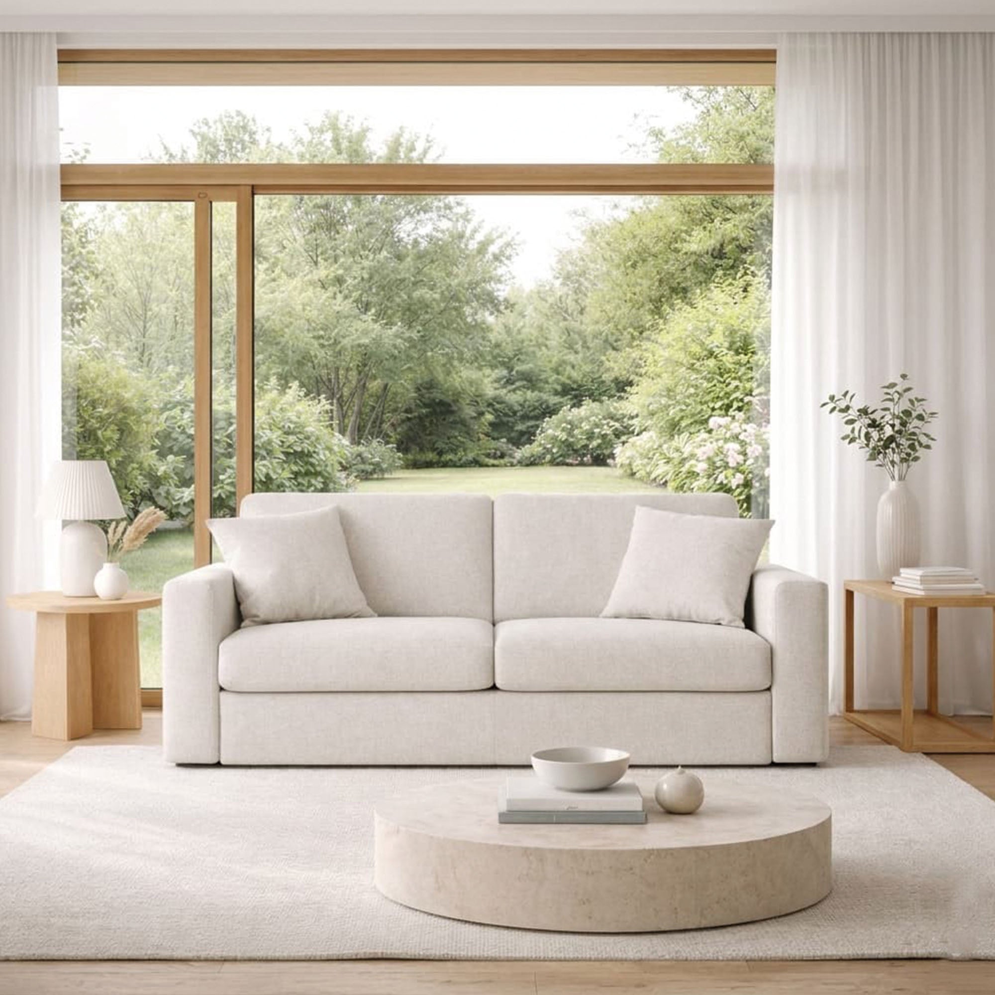 Canapé-lit Nereo avec matelas 18cm, déhoussable, fabriqué en Italie