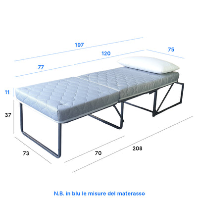 Pouf Letto Reverso con Materasso in Waterfoam