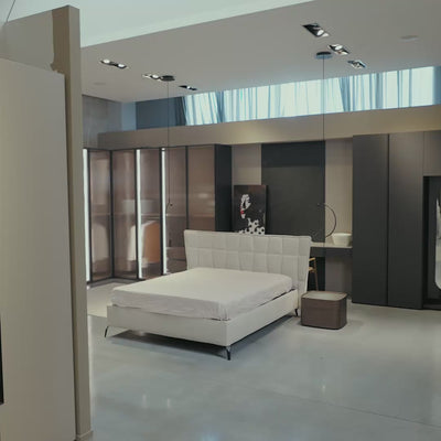 Letto Matrimoniale Contenitore con apertura facilitata e design moderno Nova