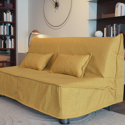 Divano letto Levante con Materasso 11cm, sfoderabile, 2 cuscini omaggio, Made in Italy