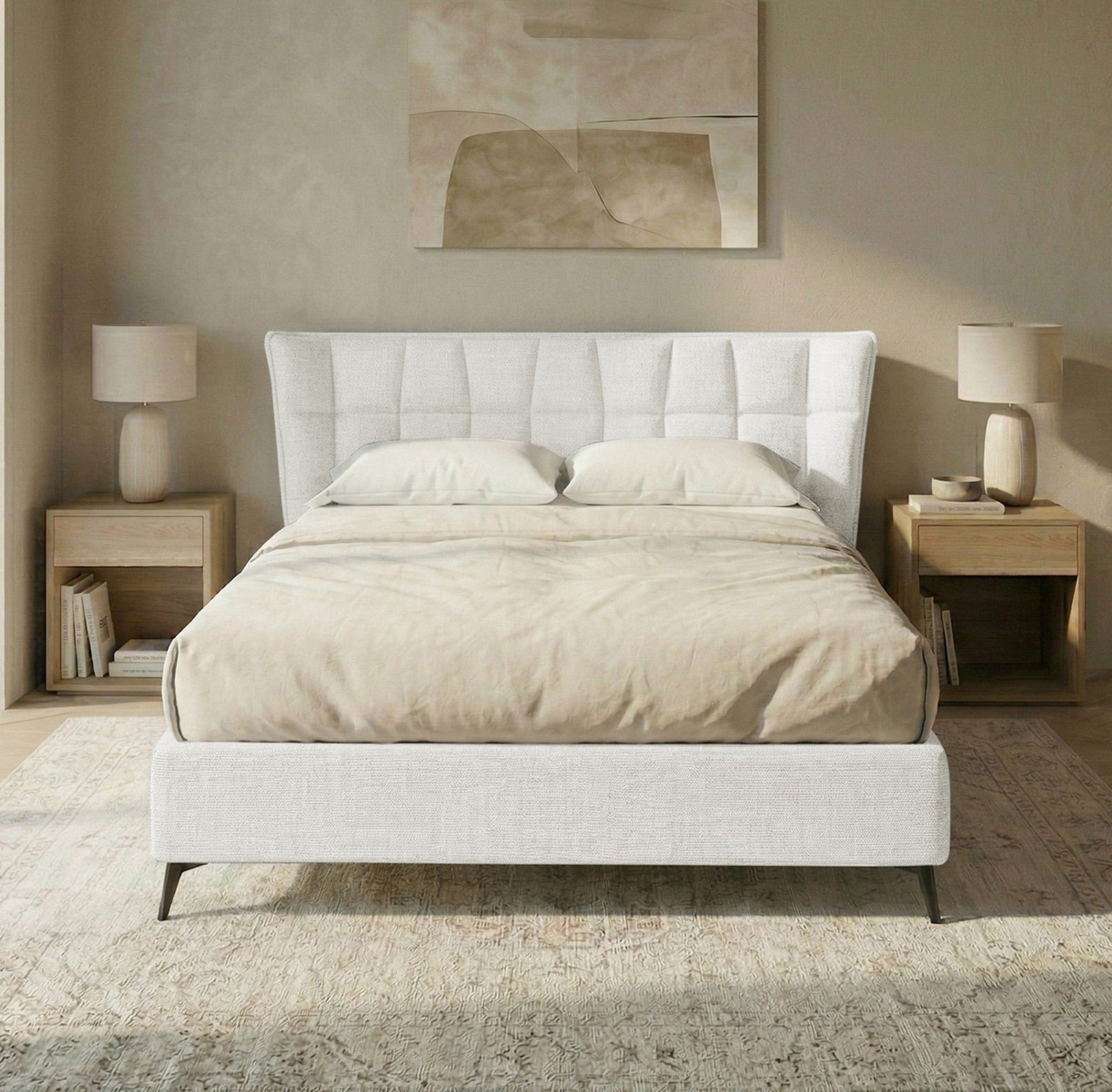 Letto Matrimoniale Contenitore con apertura facilitata e design moderno Nova