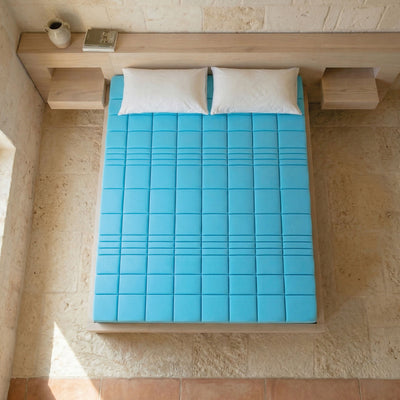 Topper Memory Foam 6cm Alta Densità - 7 Zone Ergonomiche - Made in Italy