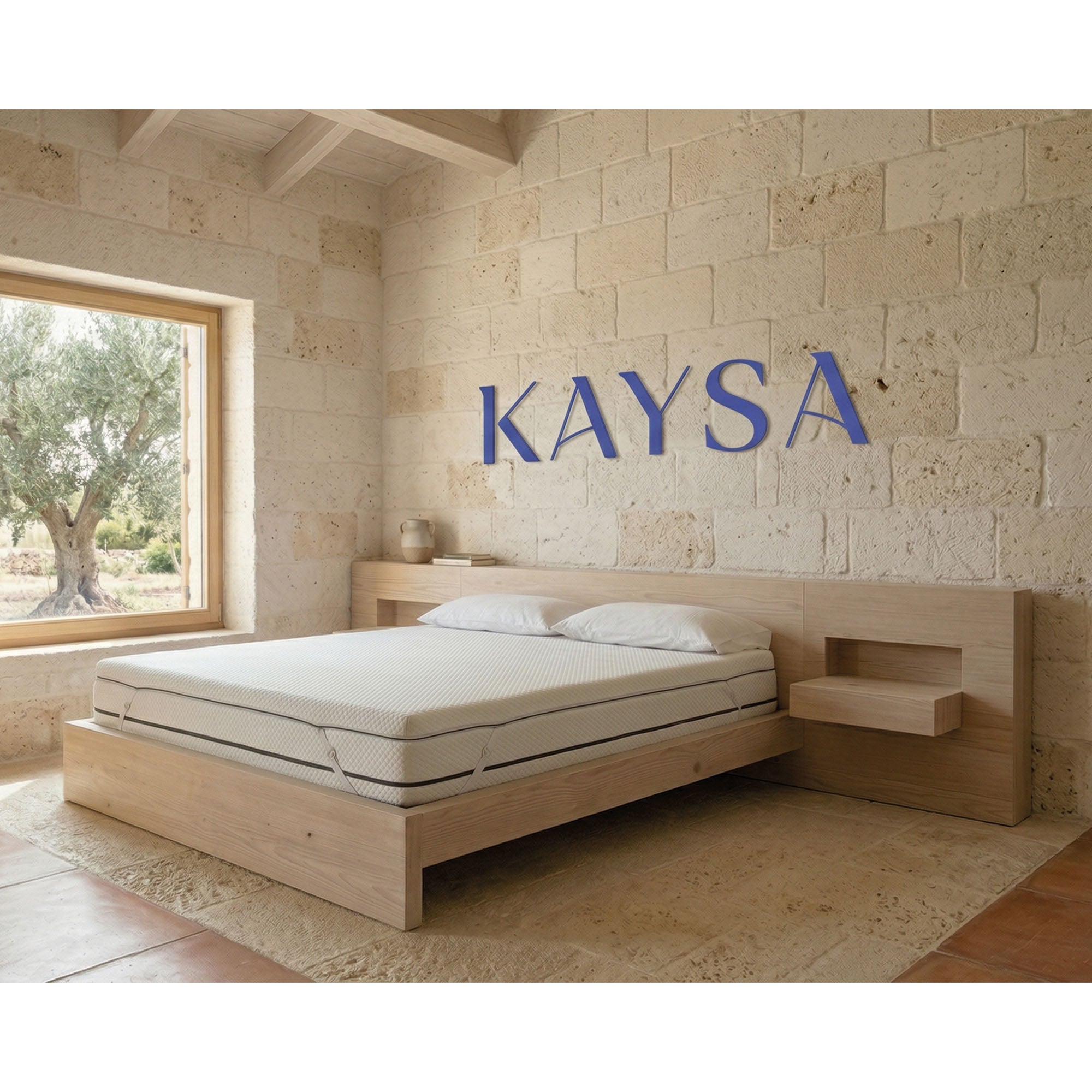 Topper Memory Foam 6cm Alta Densità - 7 Zone Ergonomiche - Made in Italy